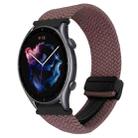 For Amazfit Watch GTR 3 Pro 22mm Magnetic Buckle Braided Watch Band(Smoky Purple) - 1