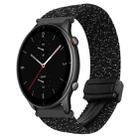 For Amazfit Watch GTR 2e 22mm Magnetic Buckle Braided Watch Band(Stars Black) - 1