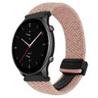 For Amazfit Watch GTR 2e 22mm Magnetic Buckle Braided Watch Band(Starlight Pink) - 1