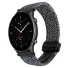 For Amazfit Watch GTR 2e 22mm Magnetic Buckle Braided Watch Band(Metallic Gray) - 1