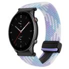 For Amazfit Watch GTR 2e 22mm Magnetic Buckle Braided Watch Band(Violet) - 1