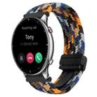 For Amazfit Watch GTR 2 22mm Magnetic Buckle Braided Watch Band(Camouflage) - 1