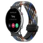 For Amazfit Watch GTR 2 22mm Magnetic Buckle Braided Watch Band(Denim Colors) - 1