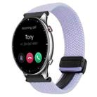 For Amazfit Watch GTR 2 22mm Magnetic Buckle Braided Watch Band(Purple) - 1