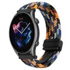 For Amazfit Sport Watch 3 22mm Magnetic Buckle Braided Watch Band(Camouflage) - 1
