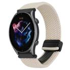 For Amazfit Sport Watch 3 22mm Magnetic Buckle Braided Watch Band(Starlight) - 1