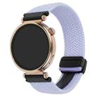 For Amazfit Sport Watch 3 22mm Magnetic Buckle Braided Watch Band(Purple) - 1