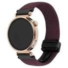 For Amazfit Watch GTR  22mm Magnetic Buckle Braided Watch Band(Crimson Cherry) - 1