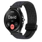 For Xiaomi Watch S3 22mm Magnetic Buckle Braided Watch Band(Black) - 1