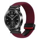 For Xiaomi Watch 2 Pro 22mm Magnetic Buckle Braided Watch Band(Dark Red) - 1