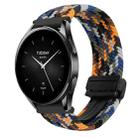 For Xiaomi Watch S2 22mm Magnetic Buckle Braided Watch Band(Camouflage Colorful) - 1