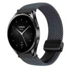 For Xiaomi Watch S2 22mm Magnetic Buckle Braided Watch Band(Space Gray) - 1