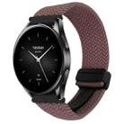 For Xiaomi Watch S2 22mm Magnetic Buckle Braided Watch Band(Smoky Purple) - 1