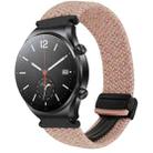 For Xiaomi Watch S1 22mm Magnetic Buckle Braided Watch Band(Pink) - 1