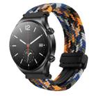 For Xiaomi Watch S1 22mm Magnetic Buckle Braided Watch Band(Camouflage Colorful) - 1