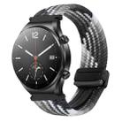 For Xiaomi Watch S1 22mm Magnetic Buckle Braided Watch Band(Dazzling Black) - 1