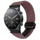 For Xiaomi Watch S1 22mm Magnetic Buckle Braided Watch Band(Smoky Purple) - 1