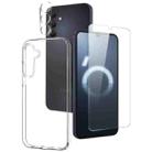 For Samsung Galaxy A16 5G NORTHJO 3 in 1 TPU Phone Case with Screen Protector and Lens Film(Transparent) - 1