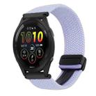 For Garmin Forerunner 265 22mm Magnetic Buckle Braided Watch Band(Purple) - 1