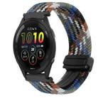 For Garmin Forerunner 265 Music 22mm Magnetic Buckle Braided Watch Band(Denim Blue) - 1