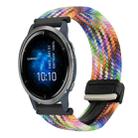 For Garmin Venu 2 22mm Magnetic Buckle Braided Watch Band(Colorful) - 1