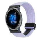 For Garmin Venu 2 22mm Magnetic Buckle Braided Watch Band(Purple) - 1