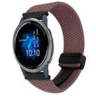 For Garmin Venu 2 22mm Magnetic Buckle Braided Watch Band(Smoky Purple) - 1