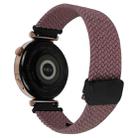 For Garmin Venu 2 22mm Magnetic Buckle Braided Watch Band(Smoky Purple) - 2