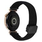 For Garmin Vivoactive 4 22mm Magnetic Buckle Braided Watch Band(Black) - 2