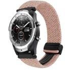 For Ticwatch Pro 2020 22mm Magnetic Buckle Braided Watch Band(Pink Color) - 1