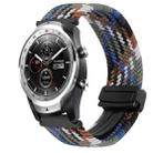 For Ticwatch Pro 2020 22mm Magnetic Buckle Braided Watch Band(Denim Blue) - 1