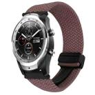 For Ticwatch Pro 2020 22mm Magnetic Buckle Braided Watch Band(Smoke Purple) - 1