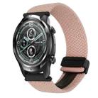 For Ticwatch Pro 2021 22mm Magnetic Buckle Braided Watch Band(Pink) - 1