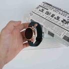 For Ticwatch Pro 2021 22mm Magnetic Buckle Braided Watch Band(Dark Green) - 3