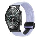 For Ticwatch Pro 2021 22mm Magnetic Buckle Braided Watch Band(Purple) - 1