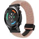 For Ticwatch GTX 22mm Magnetic Buckle Braided Watch Band(Pink Color) - 1