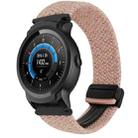 For Ticwatch E2 22mm Magnetic Buckle Braided Watch Band(Pink Color) - 1