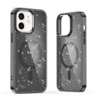 For iPhone 12 Glitter MagSafe Shockproof Phone Case(Black) - 1