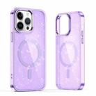 For iPhone 12 Pro Max Glitter MagSafe Shockproof Phone Case(Purple) - 1