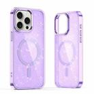 For iPhone 15 Pro Glitter MagSafe Shockproof Phone Case(Purple) - 1