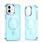 For iPhone 16 Plus Glitter MagSafe Shockproof Phone Case(Blue) - 1