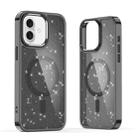 For iPhone 16 Plus Glitter MagSafe Shockproof Phone Case(Black) - 1