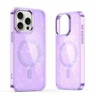 For iPhone 16 Pro Glitter MagSafe Shockproof Phone Case(Purple) - 1