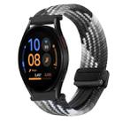 For Samsung Galaxy Watch FE 40mm 20mm Magnetic Buckle Braided Watch Strap(Dark Chocolate) - 1