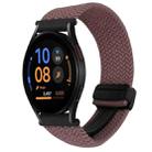 For Samsung Galaxy Watch FE 40mm 20mm Magnetic Buckle Braided Watch Strap(Smoky Purple) - 1