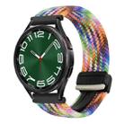 For Samsung Galaxy Watch 6 Classic 20mm Magnetic Buckle Braided Watch Strap(Colorful) - 1