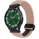 For Samsung Galaxy Watch 6 Classic 20mm Magnetic Buckle Braided Watch Strap(Starlight Pink) - 1