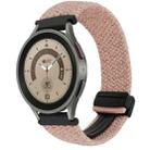 For Samsung Galaxy Watch 5 Pro 20mm Magnetic Buckle Braided Watch Strap(Starlight Pink) - 1