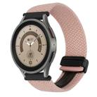 For Samsung Galaxy Watch 5 Pro 20mm Magnetic Buckle Braided Watch Strap(Pink) - 1