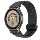 For Samsung Galaxy Watch 5 Pro 20mm Magnetic Buckle Braided Watch Strap(Metallic  Black) - 1